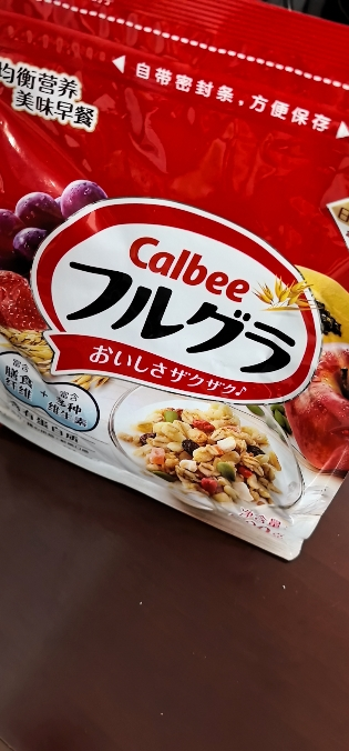 Calbee/卡乐比进口原味水果麦片600g即食燕麦片早餐饱腹食品冲饮晒单图