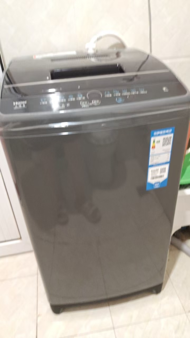海尔(Haier)8公斤 家用小型 全自动 波轮洗衣机 洗脱一体 桶自洁 租房用 EB80M30Mate1晒单图