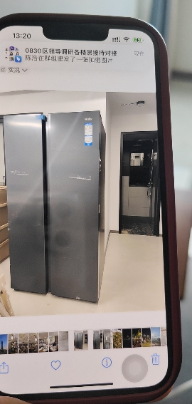 海尔(Haier)616升对开门超薄嵌入冰箱 鲸式储量 黑金净化 双变频一级能效 BCD-616WGHSSEDC9晒单图
