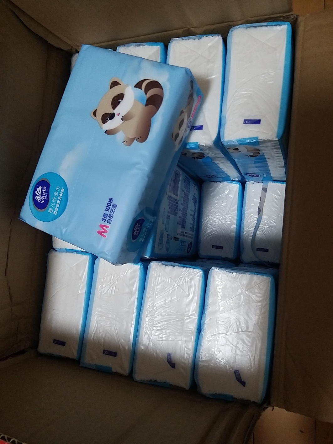 维达婴儿抽纸3层M码100抽24包 婴幼儿专用宝宝超柔软纸巾面巾纸抽纸家用实惠箱装(新旧包装交替发货)晒单图