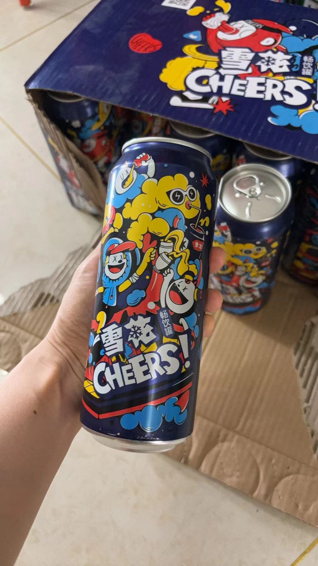 雪花啤酒(Snowbeer)雪花畅饮罐 500ml*18听 整箱装晒单图