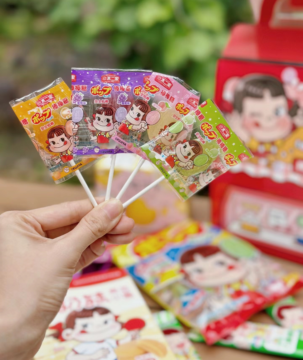 [8支]不二家棒棒糖50g袋装水果口味休闲儿童零食棒棒糖晒单图