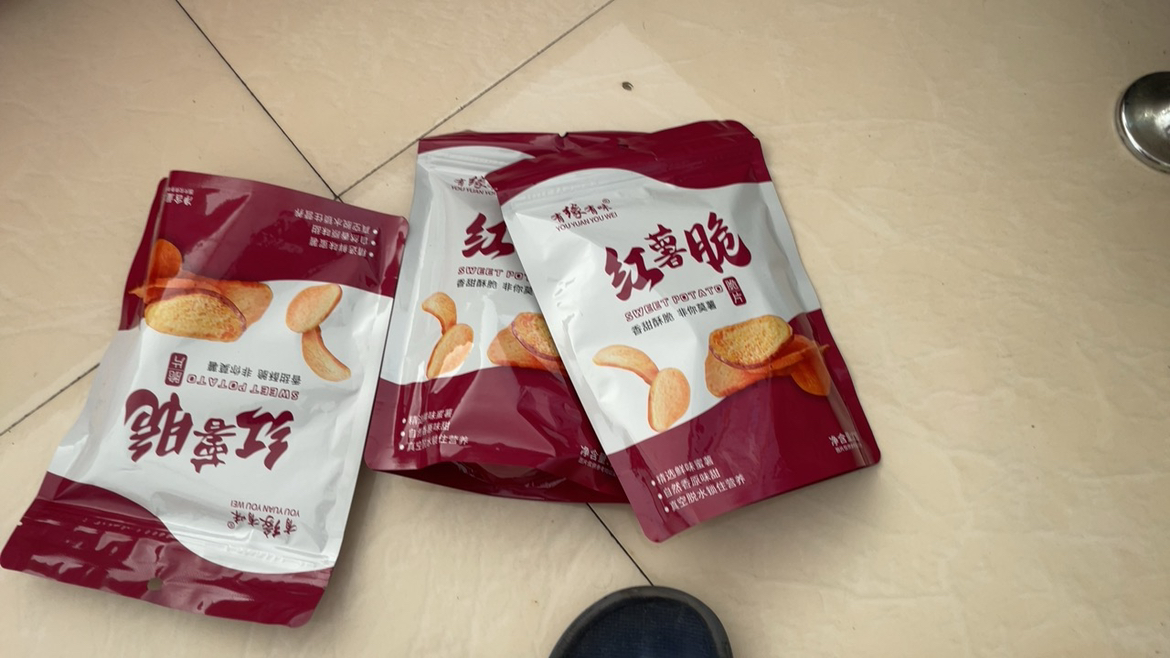 有缘有味红薯脆125g*3包休闲零食蔬菜干蜜薯原料老人儿童孕妇成年人休闲地瓜制品红薯脆片晒单图