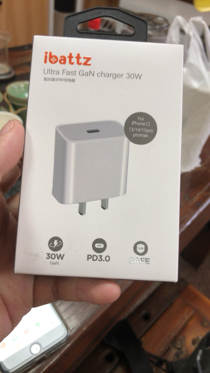 ibattz艾贝思 氮化镓PD 30W 快充 C口充电器适用iPhone 15快充晒单图