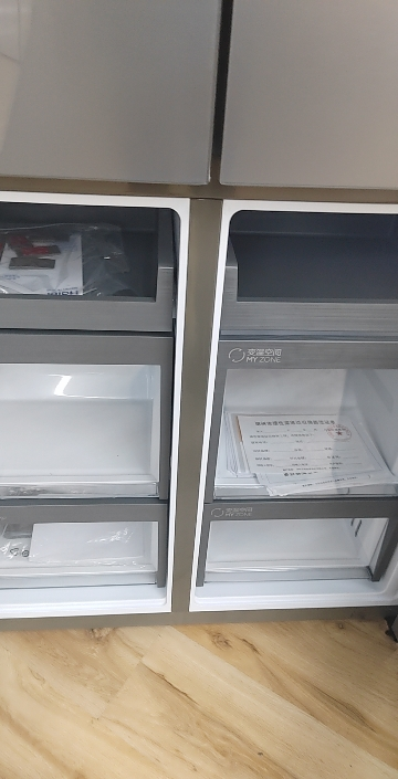 海尔(Haier)519升十字门超薄零嵌冰箱 全空间保鲜 EPP超净系统 宽幅变温 BCD-519WGHTD1BGTU1晒单图