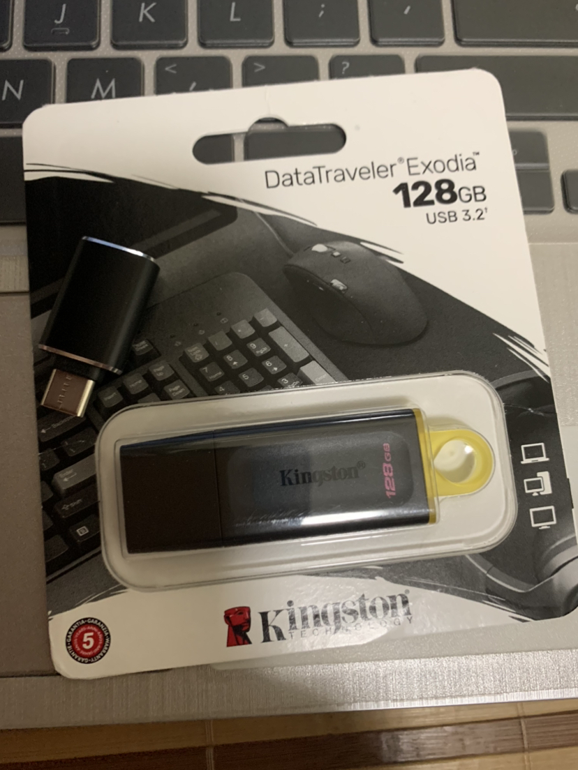 金士顿u盘128GB USB3.2 Gen 1 U盘 DTX 时尚设计 轻巧便携晒单图