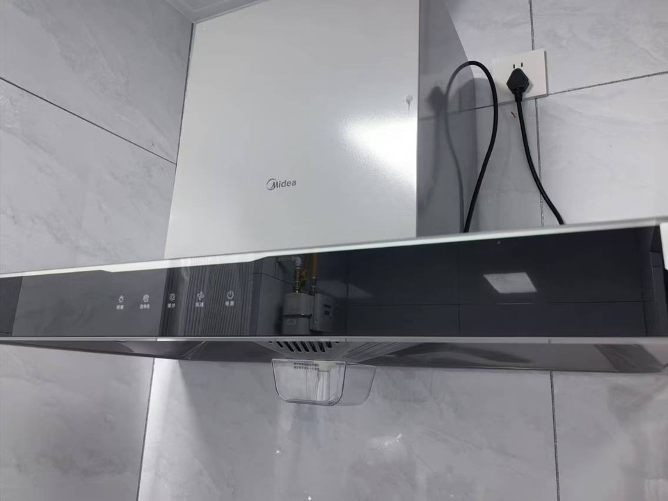 美的(Midea)19立方大吸力5.0KW大火力欧式顶吸 家用抽油烟机小户型排烟机 T33A+JZT-Q310-M晒单图