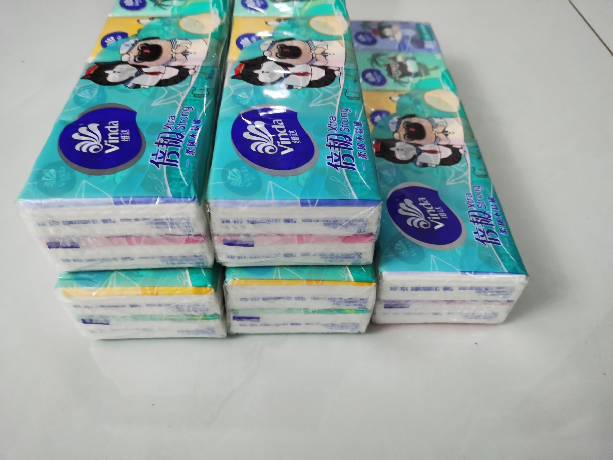 维达倍韧手帕纸3层8片50包 外出便携小包实惠餐巾纸面巾纸纸巾(新旧包装交替发货)晒单图