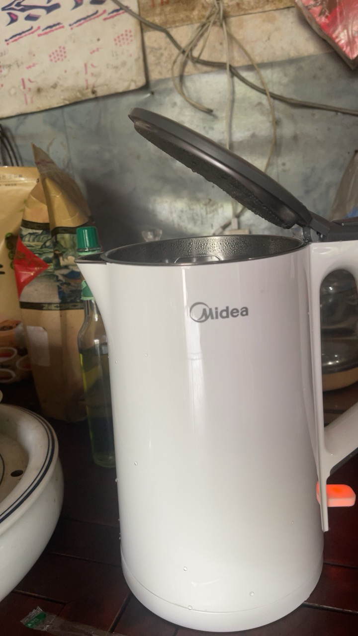 美的(Midea) 电水壶热水壶1.5L 家用烧水壶304不锈钢便携式开水壶双层防烫内胆MK-SH15Colour102晒单图