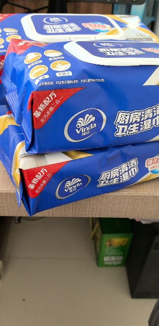 维达厨房清洁湿巾L码60片2包 翻盖抽取式家用强力去油去污加大加厚一擦干净吸油烟机专用(新旧包装交替发货)晒单图