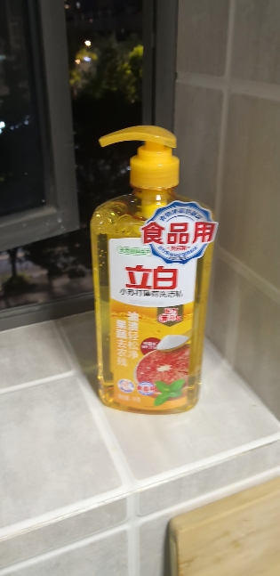 立白小苏打薄荷洗洁精1kg去油渍果蔬去农残温和不伤手晒单图
