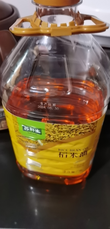 苏鲜生稻米油4L(3000PPM) 食用油富含谷维素植物甾醇 米糠油 粮油 煎炸之王晒单图