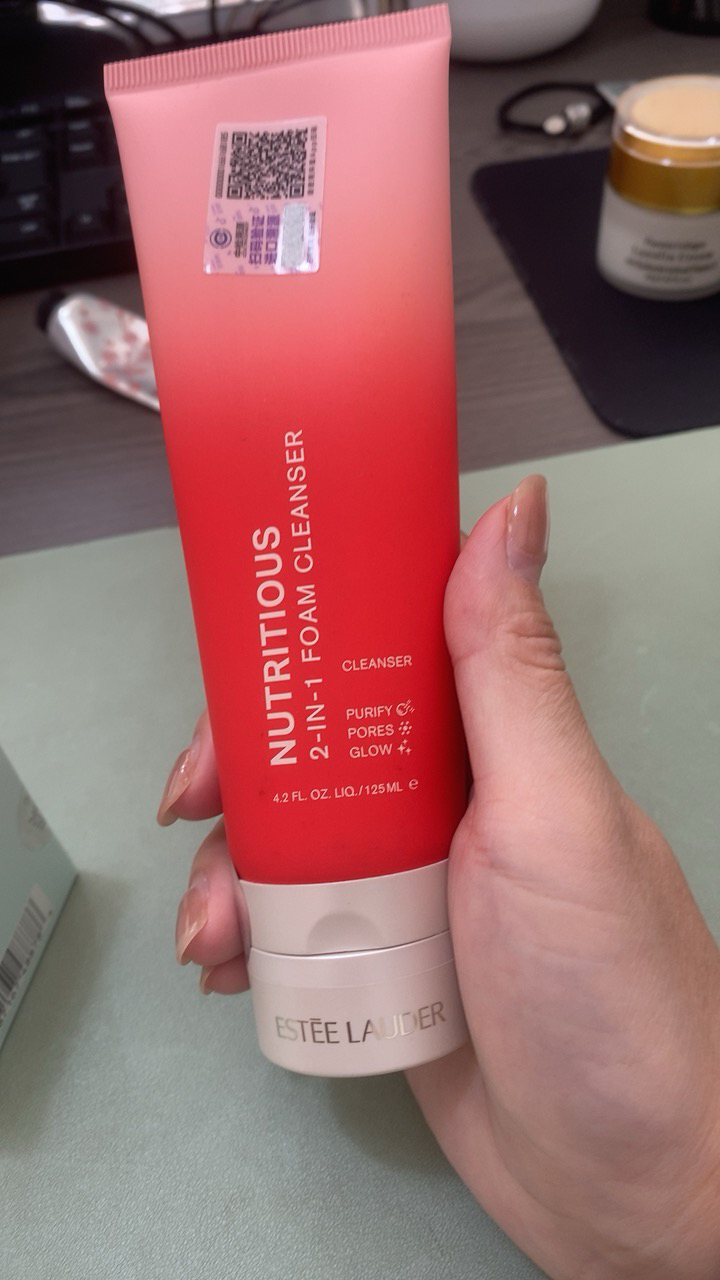 Estee Lauder 雅诗兰黛 超能红石榴微循环洗面奶 125ml/支 泡沫洁面乳 深层清洁 红石榴洁面晒单图