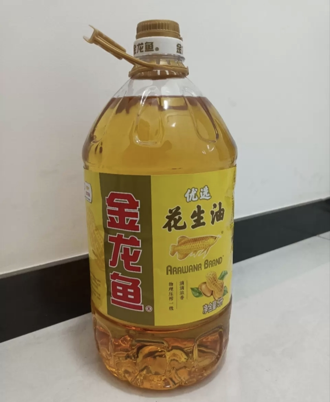 [店长推荐]金龙鱼优选浓香花生油5L大桶物理压榨食用油家用优选纯香粮油晒单图