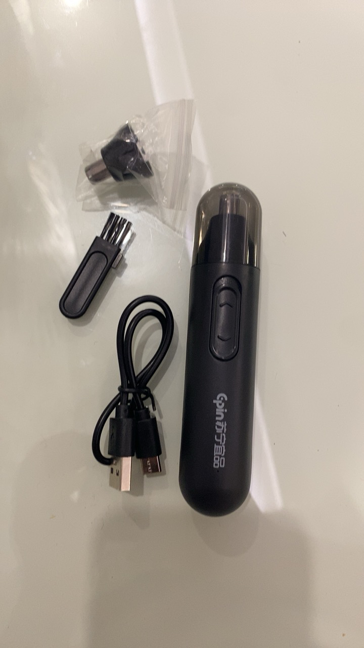 [加1备用刀头]苏宁宜品电动鼻毛修剪器男士鼻毛清理器男用刮鼻毛剪刀刀头水洗男女刀头水洗Type-C充电晒单图