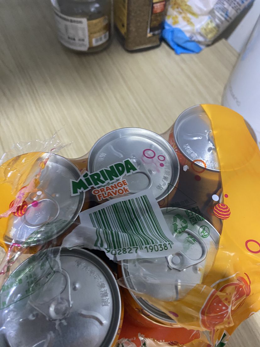 百事可乐 美年达 Mirinda 橙味汽水细长易拉罐 330ml*6罐组晒单图