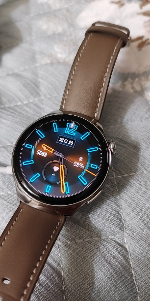 华为/HUAWEI WATCH 4 46mm 土星褐 不锈钢表壳 褐色真皮表带 智能运动蓝牙手表 微信手表版 eSIM4G独立通话 高血糖风险评估研究 ECG心电分析晒单图