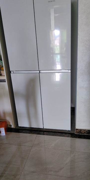 西门子大容量550升家用超薄嵌入式十字门四门对开双开冰箱KC82E1620C 风冷无霜抗菌净味金属门板白色晒单图