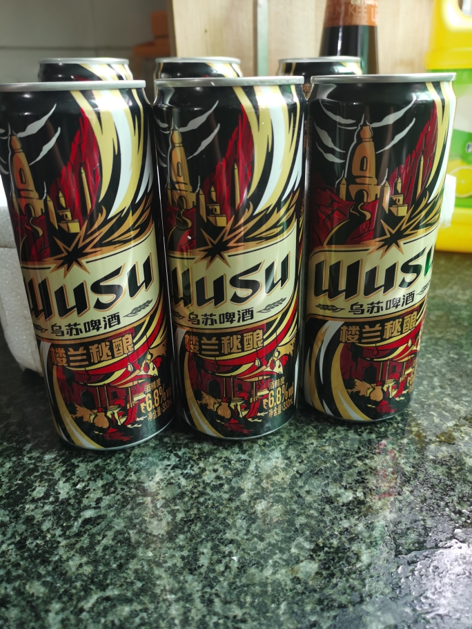 乌苏啤酒(wusu) 楼兰秘酿330ml*6听 罐装晒单图