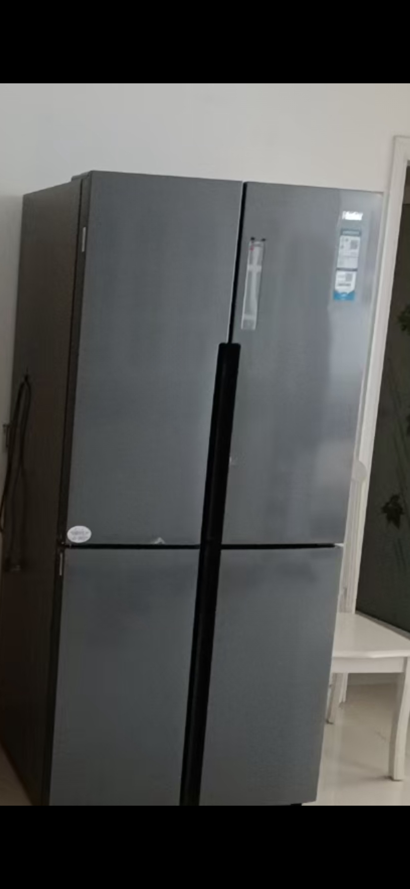 海尔/haier 535L十字对开四门大容量电冰箱 1级变频 风冷无霜智能 超薄嵌入BCD-535WGHTDD9G9U1晒单图