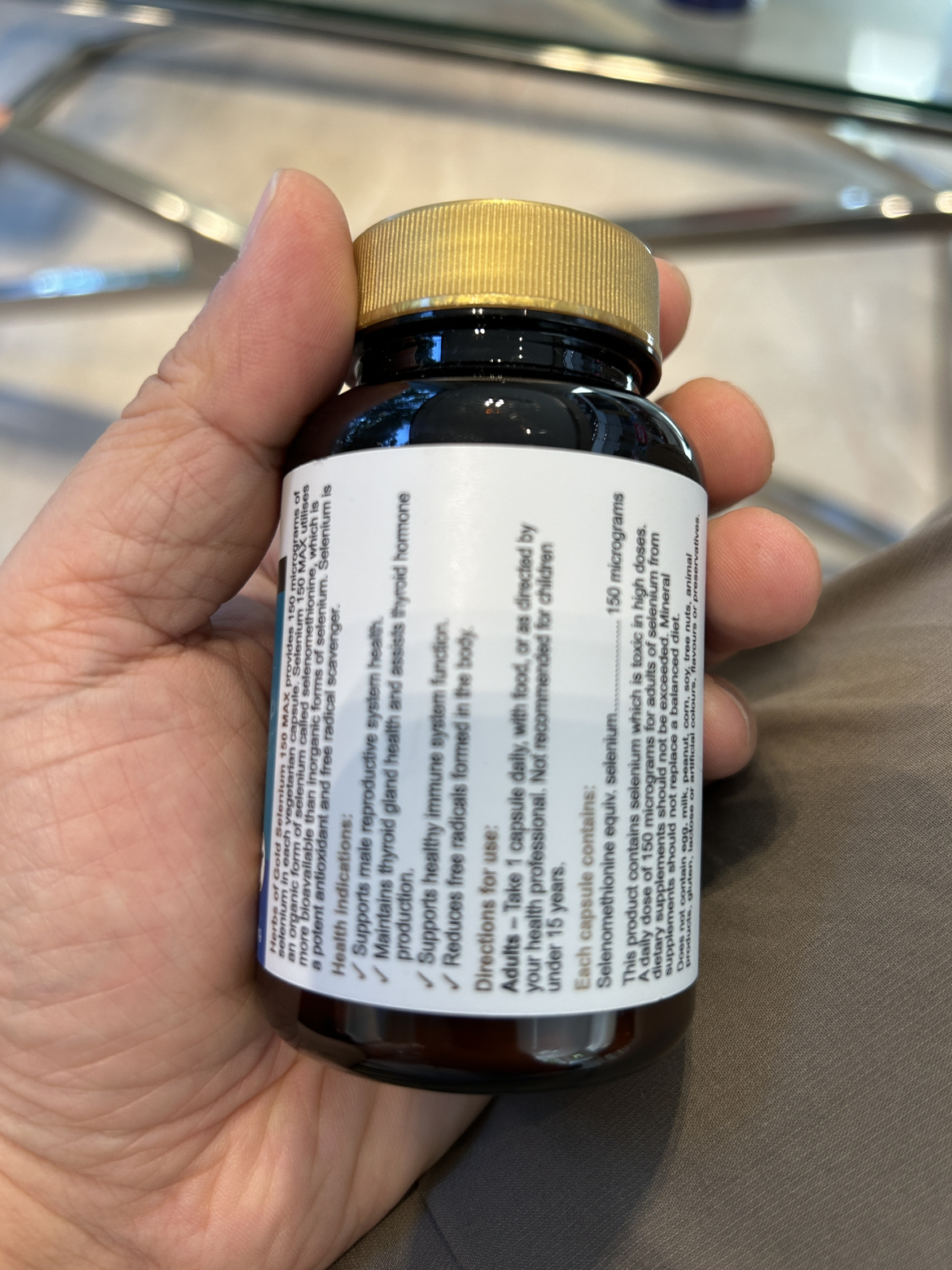 澳洲Herbsofgold和丽康有机硒片hpv增强免疫补硒硒元素益生菌发酵晒单图