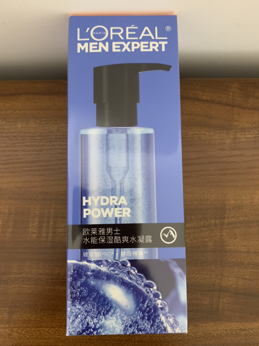 欧莱雅(L'OREAL)男士水能保湿酷爽水凝露120ml(保湿补水 滋润营养 凝露嗜哩保湿水)晒单图