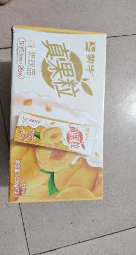 蒙牛 真果粒牛奶饮品 黄桃味 250ml*12盒晒单图