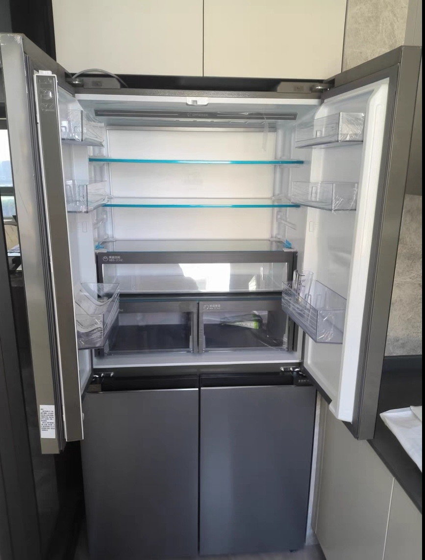 海尔(Haier)519升十字门超薄零嵌冰箱 全空间保鲜 EPP超净系统 宽幅变温 BCD-519WGHTD1BGTU1晒单图
