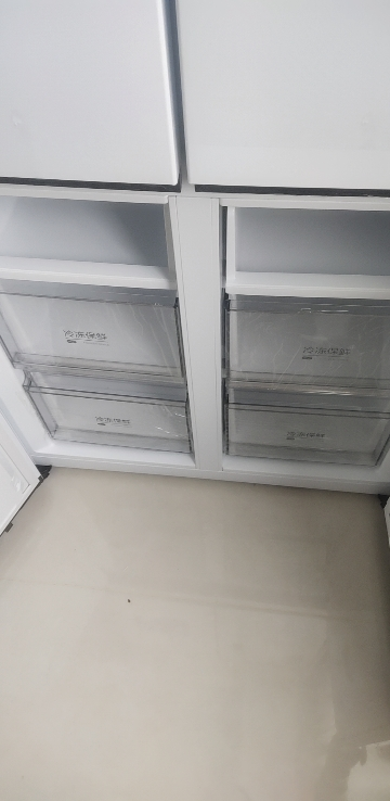 [官方正品]美的510升十字对开门60cm超薄零嵌入式变频无霜双系统双循环大容量冰箱 MR-535WUSPZE 流苏白晒单图
