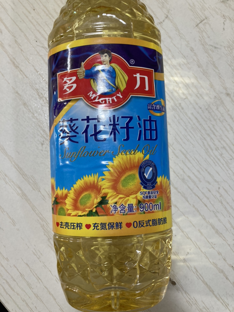 多力葵花籽油900ml食用油小包装油零反式脂肪酸宿舍食用油家用装晒单图