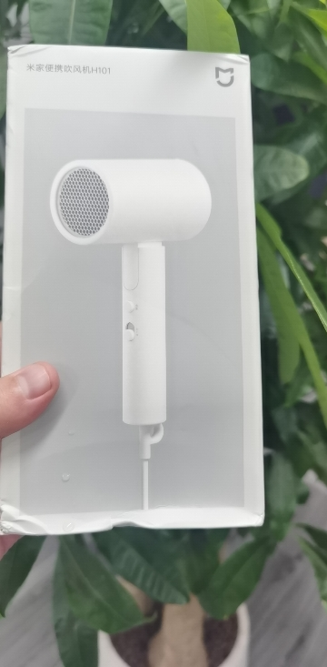 小米(MI)吹风机H101白色 米家可折叠高速吹风筒护发负离子速干家用大风力 便携小巧宿舍降噪大功率理发店专业无叶电吹风晒单图