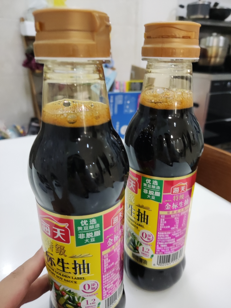 海天酱油 特级金标生抽500ml*2瓶 酿造酱油 炒菜凉拌火锅特级调味品 特级金标生抽500ml*2瓶晒单图