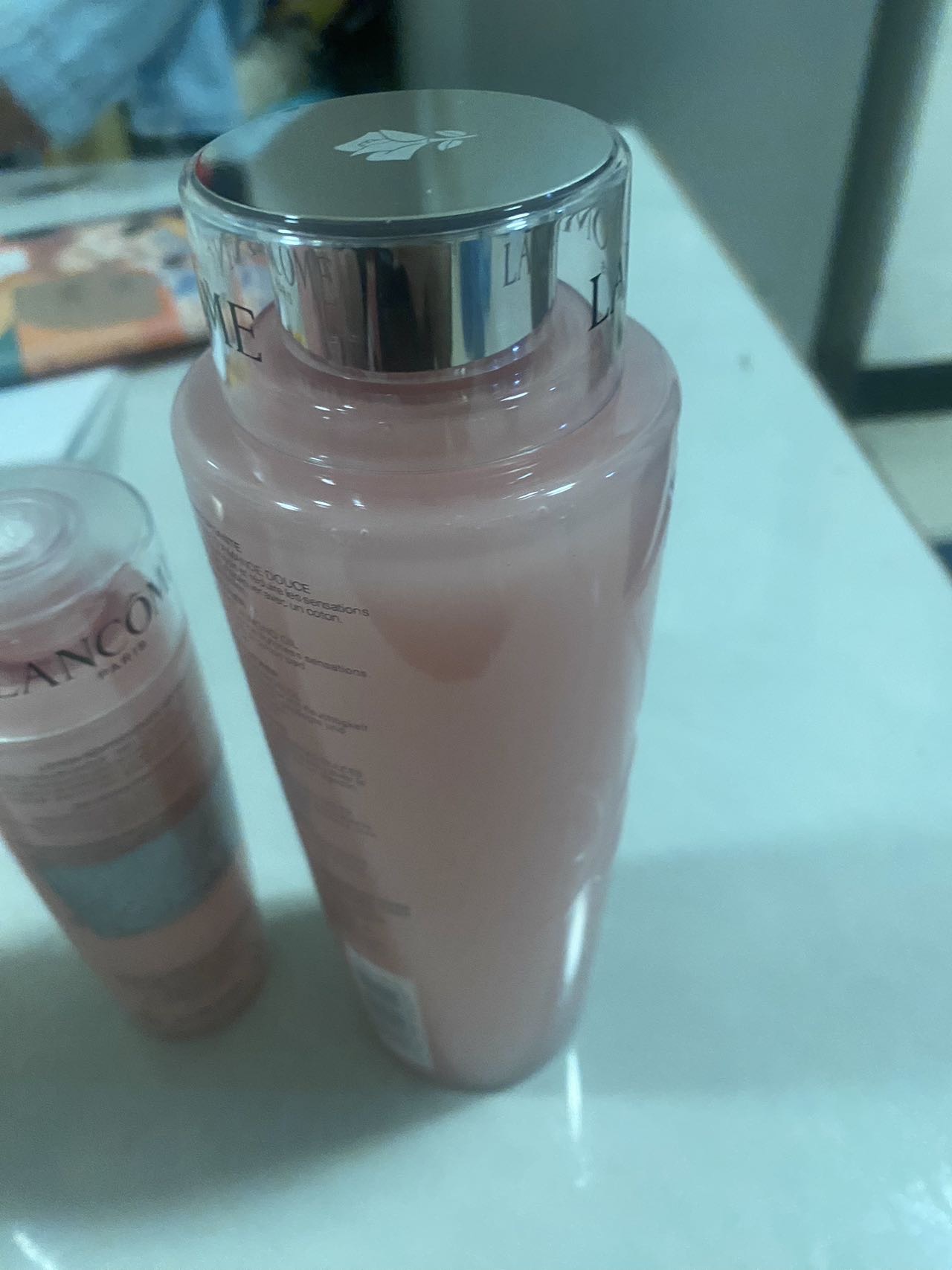 LANCÔME 兰蔻玫瑰露清滢柔肤粉水爽肤水400毫升干皮真爱补水保湿大粉水两瓶装+125ml/中样晒单图