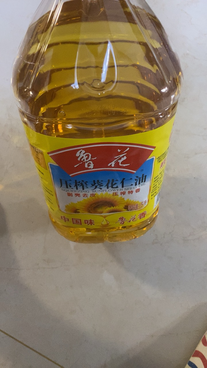 鲁花压榨葵花仁油5L 物理压榨 桶装植物油葵花籽油 食用油晒单图