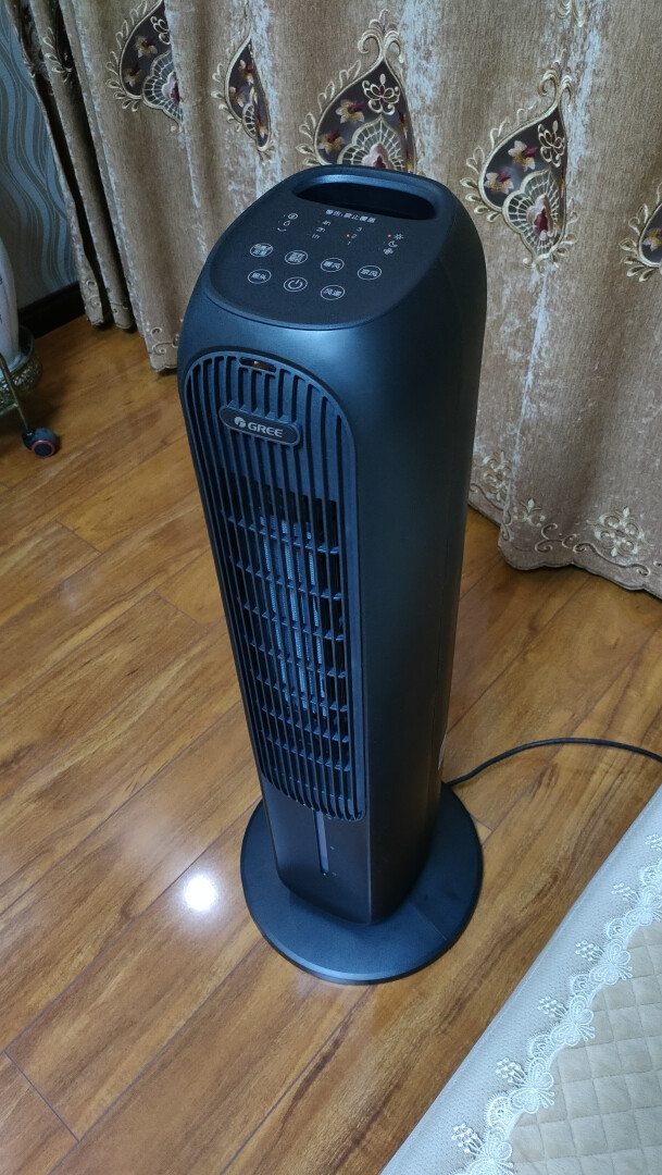 格力(GREE)空调扇 KS-04S66RDg 取暖器家用冷暖两用水冷风扇立式塔扇冷风机大功率遥控暖风机电暖器摇头曜石黑晒单图