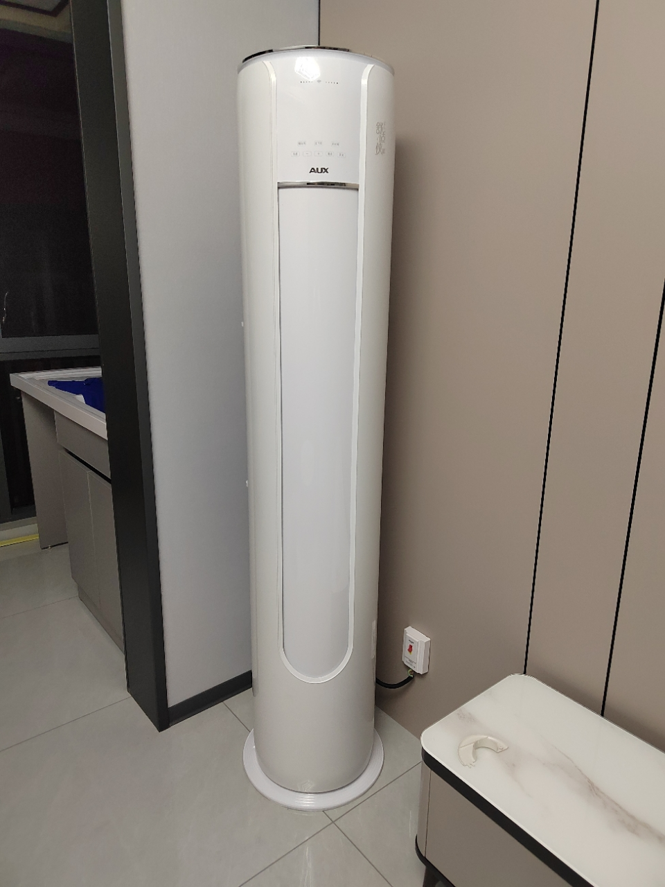 奥克斯(AUX)空调柜机2匹 家用空调变频 新一级能效 立式空调客厅冷暖KFR-51LW/BPR3CPA600(B1)晒单图