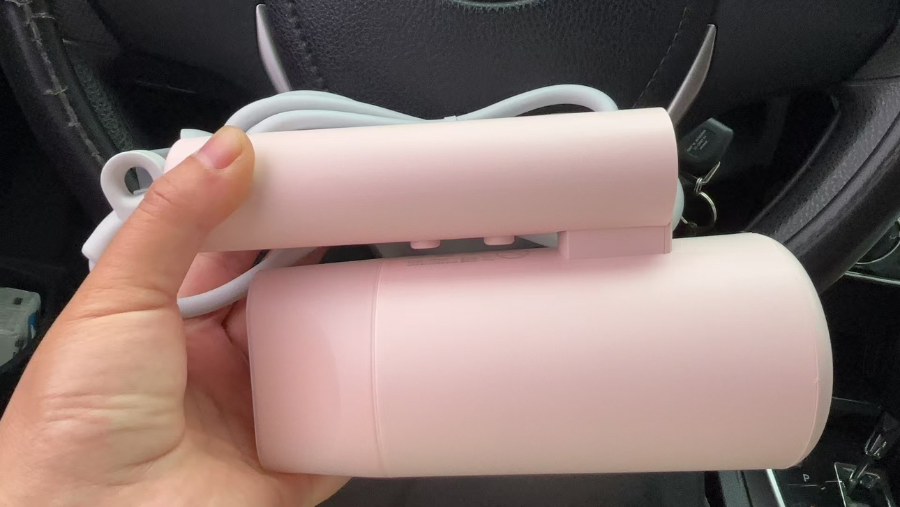 小米(MI)吹风机H101粉色 米家可折叠高速吹风筒护发负离子速干家用大风力 便携小巧宿舍降噪大功率理发店专业无叶电吹风晒单图