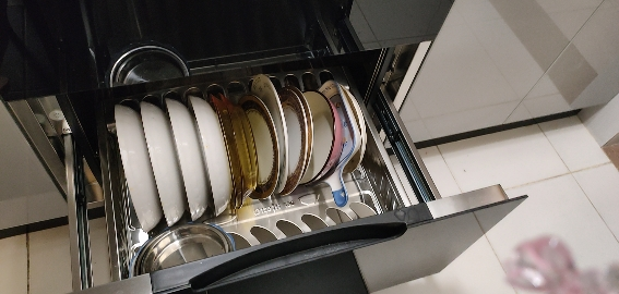 康宝磐石PLUS消毒柜三门三层不锈钢嵌入式紫外线高温二星厨房碗筷餐具消毒碗柜 XDZ100-ONE110升晒单图