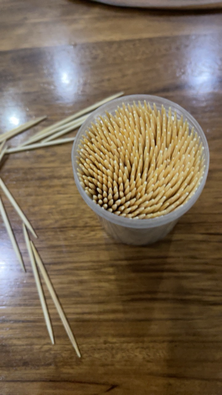 [补贴10%]牙签盒500支根装双头一次性尖细牙签吃水果家用批发竹牙签食品级 优质滑盖牙签[1瓶装]500支/瓶晒单图