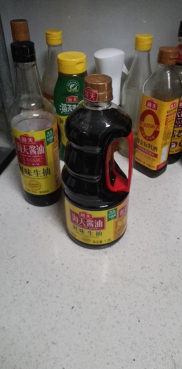 海天鲜味生抽1.28L*1家庭装炒菜凉拌酿造酱油厨房调料晒单图