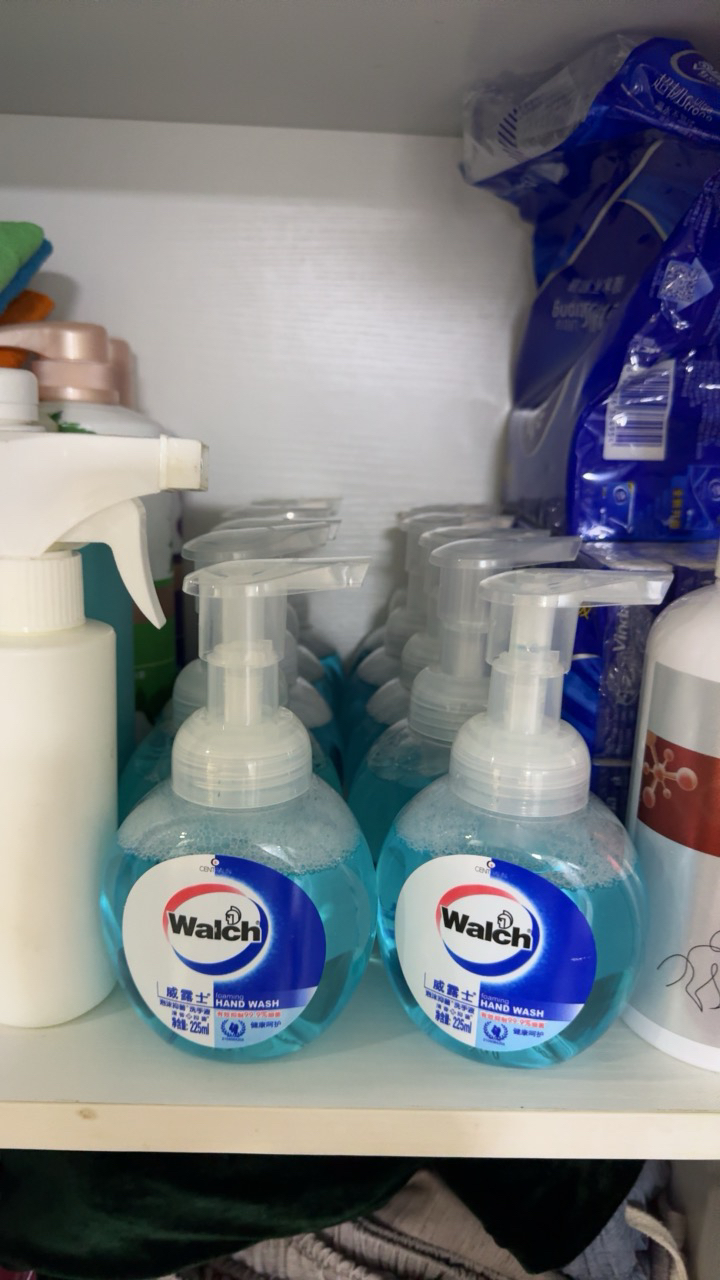 威露士(Walch)泡沫洗手液 健康呵护225ml×2 抑菌消毒99.9% 泡沫丰富 易清洗晒单图