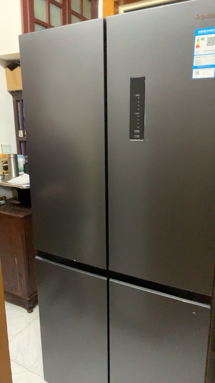 荣事达586升生态养鲜纤薄嵌入式风冷无霜双循环一级能效双变频除菌十字对开双开四开门电冰箱 R586FCP(灰)晒单图