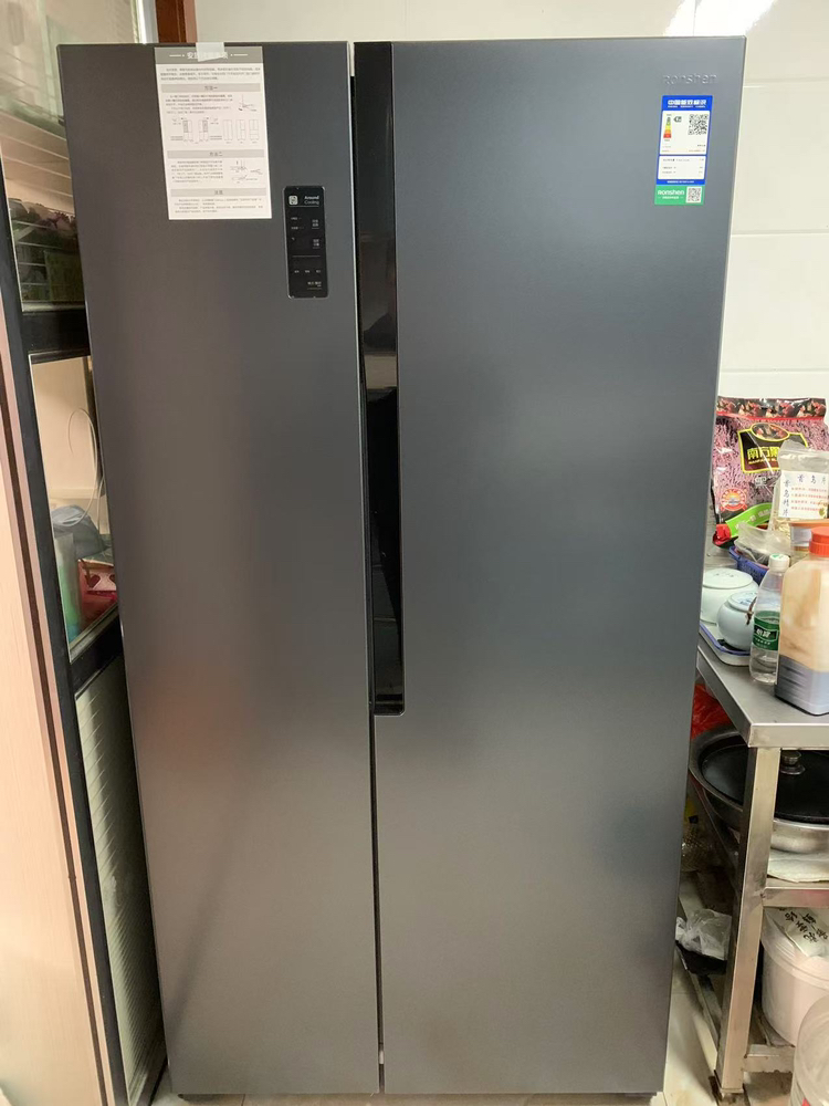容声(Ronshen) 609升对开门冰箱 两门双变频节能一级能效CAA离子除菌净味 BCD-609WD11HP晒单图