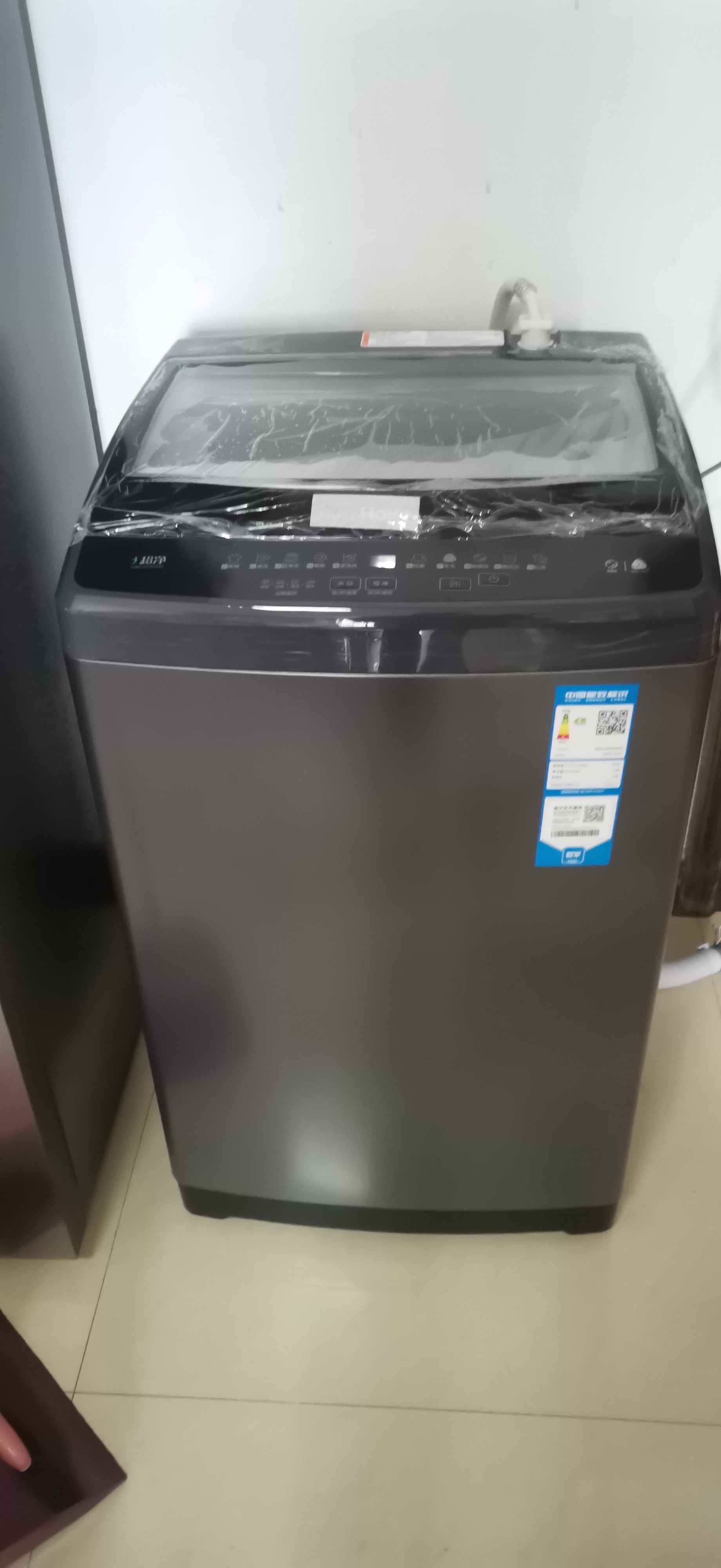 海尔(Haier)XQB100-M1269 10公斤 大容量 全自动 波轮洗衣机 除螨洗 桶自洁 玻璃上盖晒单图