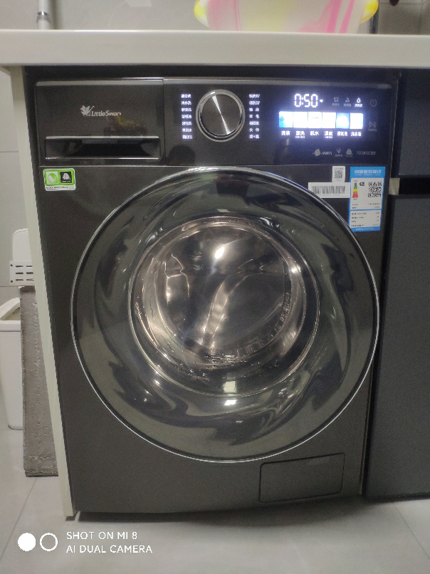 小天鹅(Little Swan)10KG滚筒洗衣机 全自动洗脱一体 小乌梅TG100SC83 超薄变频水魔方1.1洗净比晒单图
