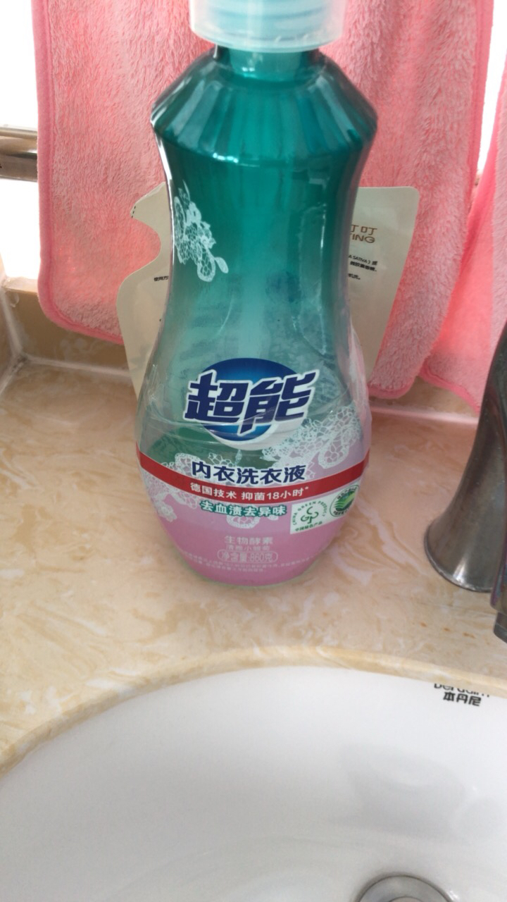 超能内衣洗衣液860g长效抑菌女生内衣内裤内衣裤专用大瓶装祛血渍祛异味晒单图