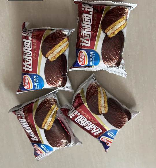 达利园巧克力派1000g箱装早餐夹心派零食小吃休闲懒人食品晒单图