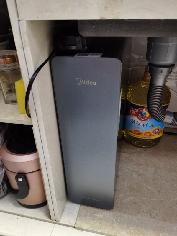 美的(Midea)净水器星河1000G PRO 家用净水机厨下式直饮机5年长效陶氏RO反渗透滤芯0阻垢剂鲜活零陈水过滤器晒单图