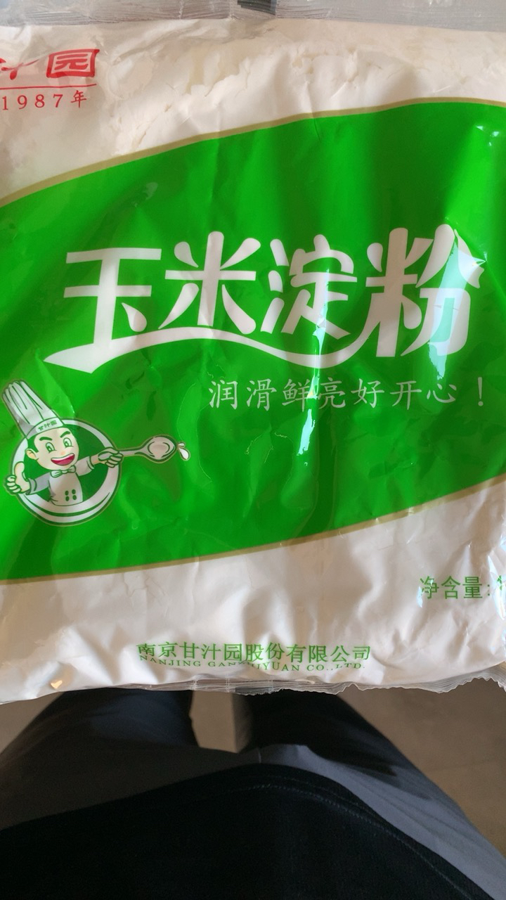 甘汁园 玉米淀粉1kg 家用烹饪勾芡糕点烘焙原料晒单图