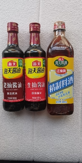 海天生抽酱油500ml+老抽酱油500ml+精制料酒800ml晒单图